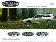 Tablet Screenshot of colemancars.com